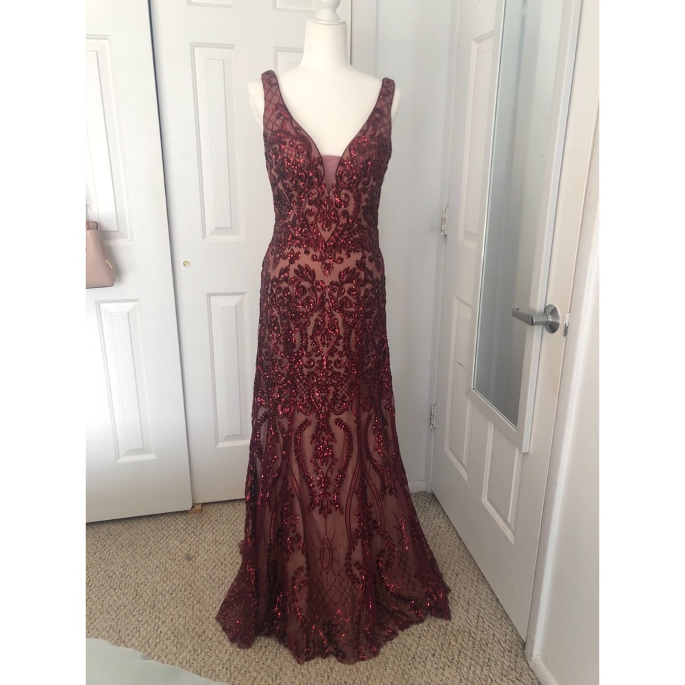 Sequined Formal Gown